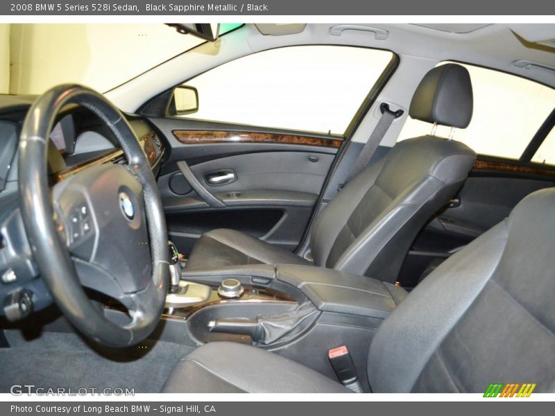 Black Sapphire Metallic / Black 2008 BMW 5 Series 528i Sedan