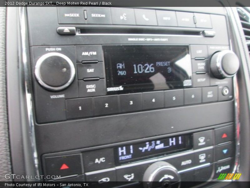 Deep Molten Red Pearl / Black 2012 Dodge Durango SXT