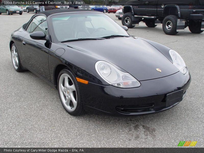 Black / Black 1999 Porsche 911 Carrera 4 Cabriolet