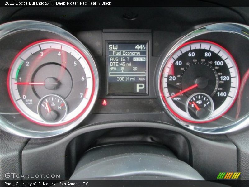 Deep Molten Red Pearl / Black 2012 Dodge Durango SXT