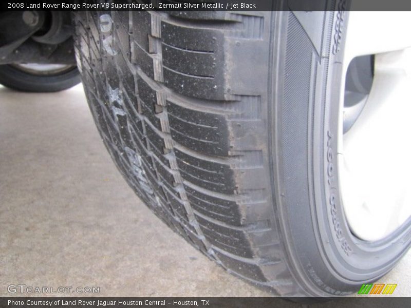 Zermatt Silver Metallic / Jet Black 2008 Land Rover Range Rover V8 Supercharged