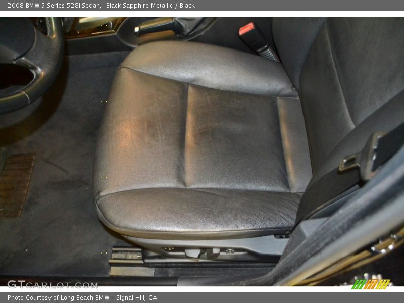 Black Sapphire Metallic / Black 2008 BMW 5 Series 528i Sedan