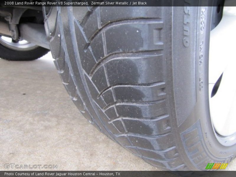 Zermatt Silver Metallic / Jet Black 2008 Land Rover Range Rover V8 Supercharged