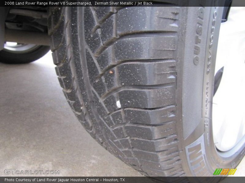 Zermatt Silver Metallic / Jet Black 2008 Land Rover Range Rover V8 Supercharged