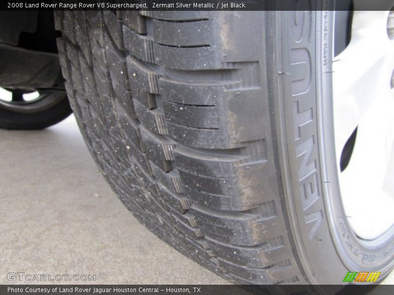 Zermatt Silver Metallic / Jet Black 2008 Land Rover Range Rover V8 Supercharged