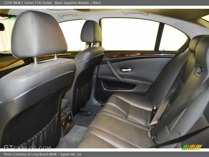 Black Sapphire Metallic / Black 2008 BMW 5 Series 528i Sedan