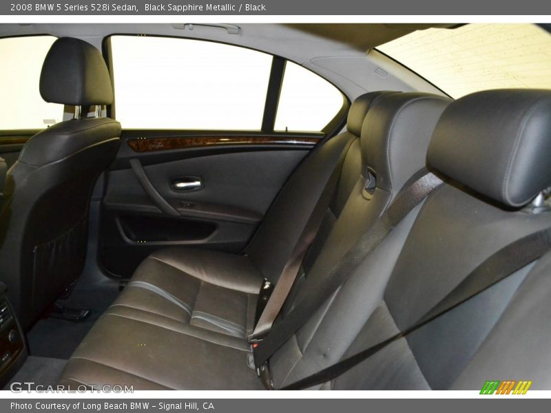 Black Sapphire Metallic / Black 2008 BMW 5 Series 528i Sedan