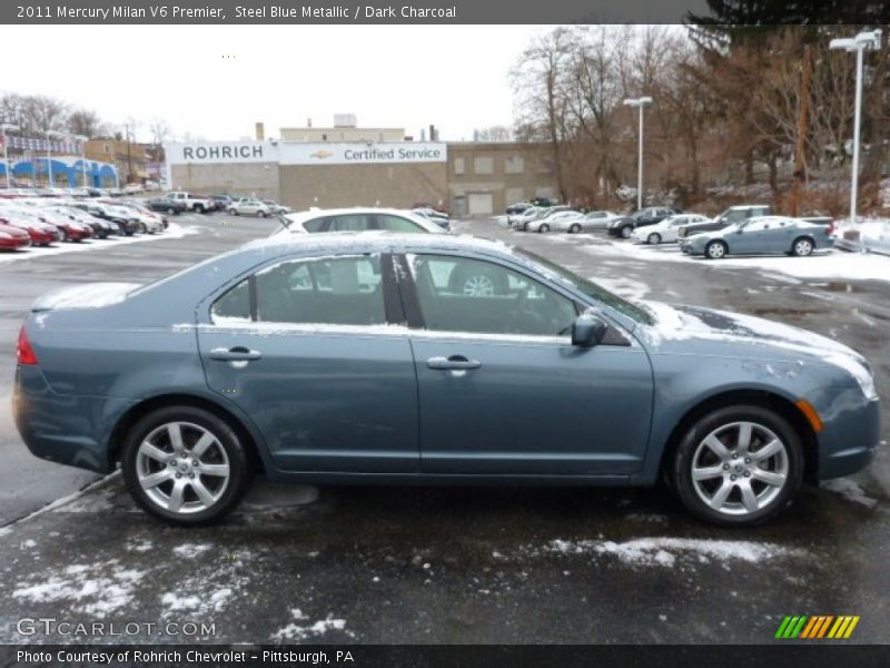 Steel Blue Metallic / Dark Charcoal 2011 Mercury Milan V6 Premier