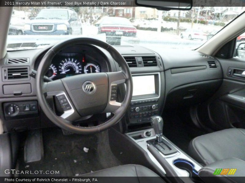 Steel Blue Metallic / Dark Charcoal 2011 Mercury Milan V6 Premier