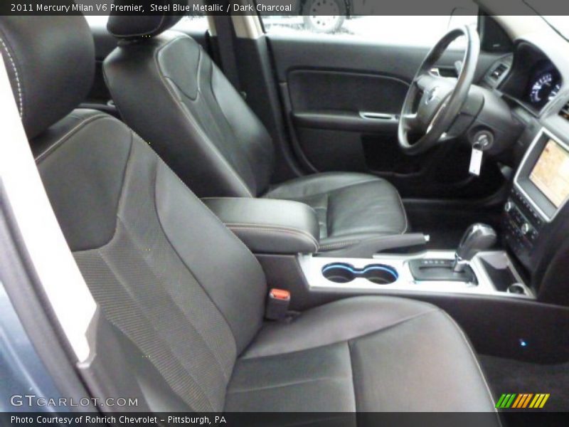 Steel Blue Metallic / Dark Charcoal 2011 Mercury Milan V6 Premier