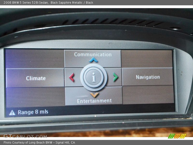 Black Sapphire Metallic / Black 2008 BMW 5 Series 528i Sedan