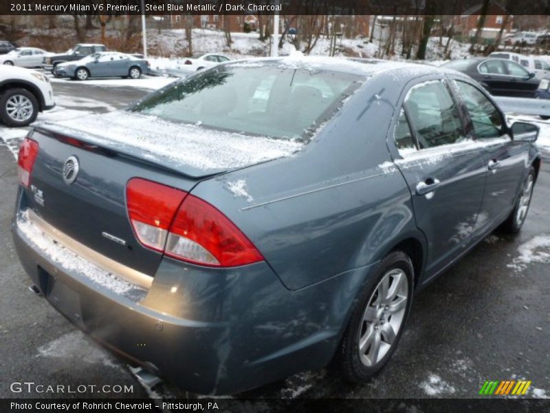 Steel Blue Metallic / Dark Charcoal 2011 Mercury Milan V6 Premier