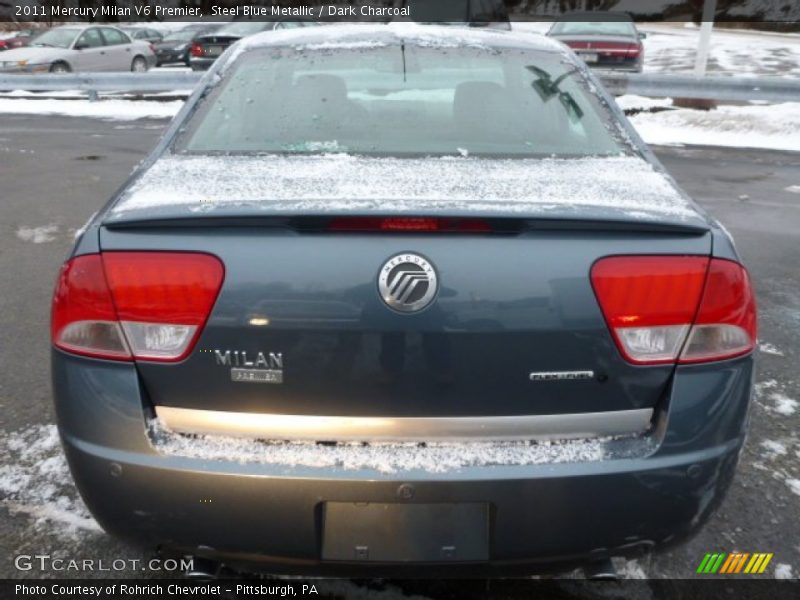 Steel Blue Metallic / Dark Charcoal 2011 Mercury Milan V6 Premier