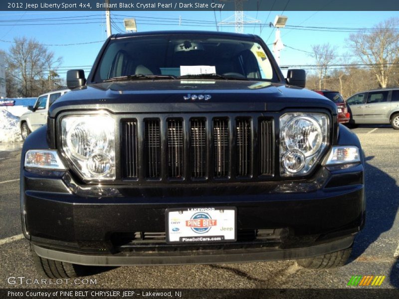 Brilliant Black Crystal Pearl / Dark Slate Gray 2012 Jeep Liberty Sport 4x4