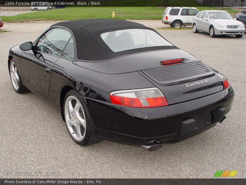 Black / Black 1999 Porsche 911 Carrera 4 Cabriolet