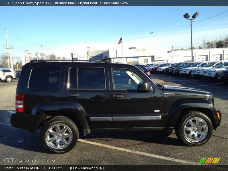 Brilliant Black Crystal Pearl / Dark Slate Gray 2012 Jeep Liberty Sport 4x4