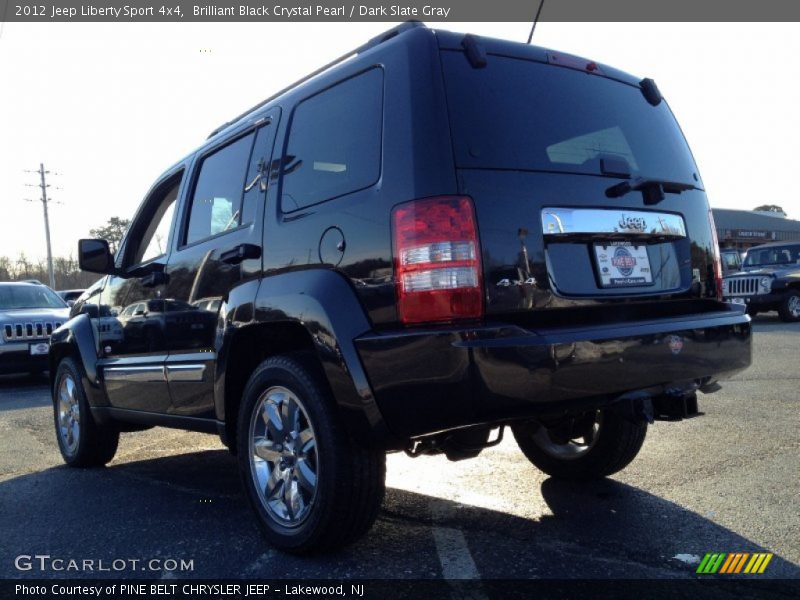 Brilliant Black Crystal Pearl / Dark Slate Gray 2012 Jeep Liberty Sport 4x4
