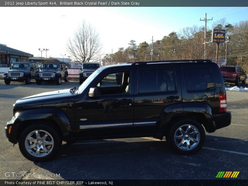 Brilliant Black Crystal Pearl / Dark Slate Gray 2012 Jeep Liberty Sport 4x4