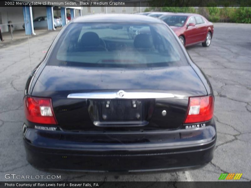 Black / Medium Graphite 2002 Mercury Sable LS Premium Sedan