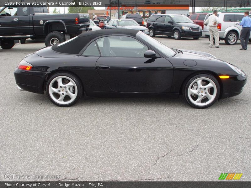 Black / Black 1999 Porsche 911 Carrera 4 Cabriolet