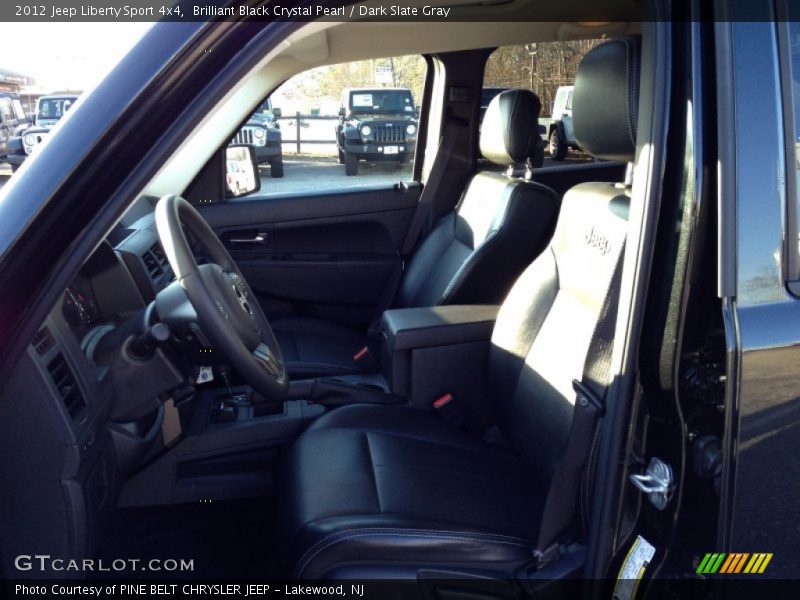 Brilliant Black Crystal Pearl / Dark Slate Gray 2012 Jeep Liberty Sport 4x4