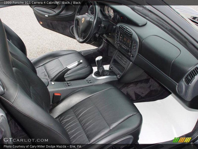 Black / Black 1999 Porsche 911 Carrera 4 Cabriolet