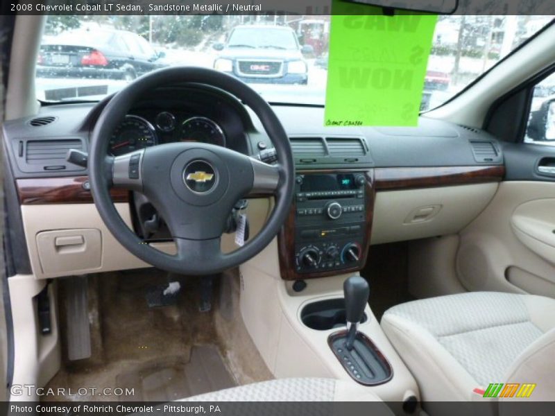 Dashboard of 2008 Cobalt LT Sedan
