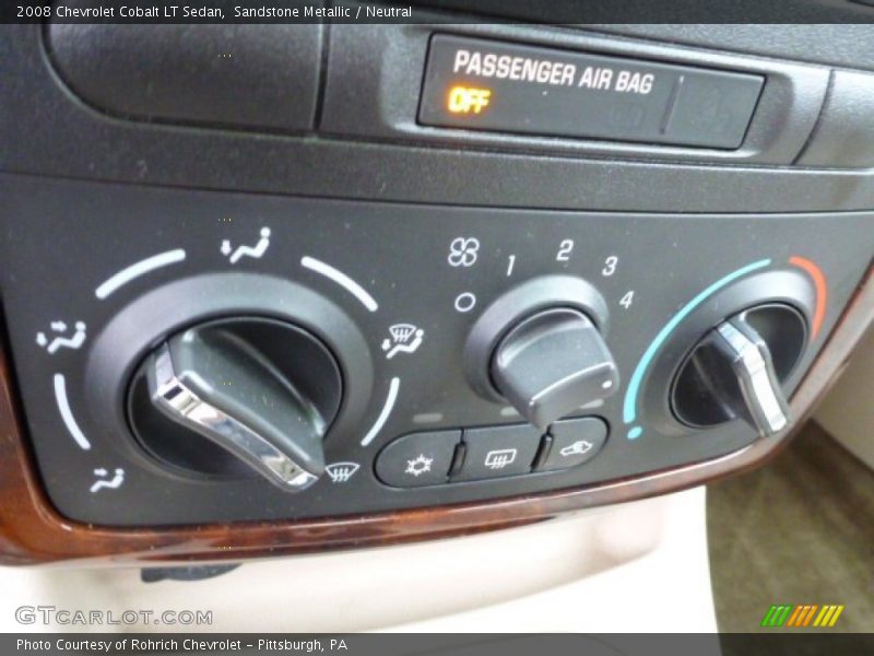 Controls of 2008 Cobalt LT Sedan