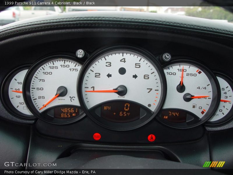 Black / Black 1999 Porsche 911 Carrera 4 Cabriolet
