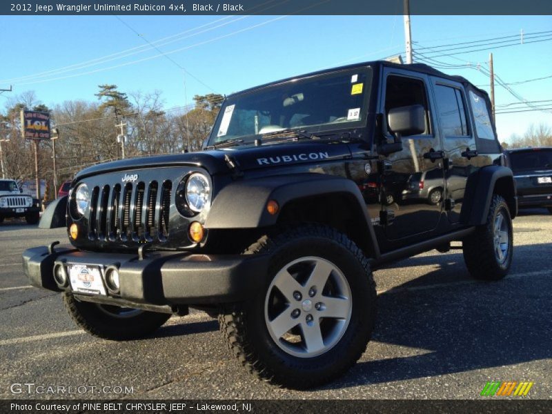 Black / Black 2012 Jeep Wrangler Unlimited Rubicon 4x4