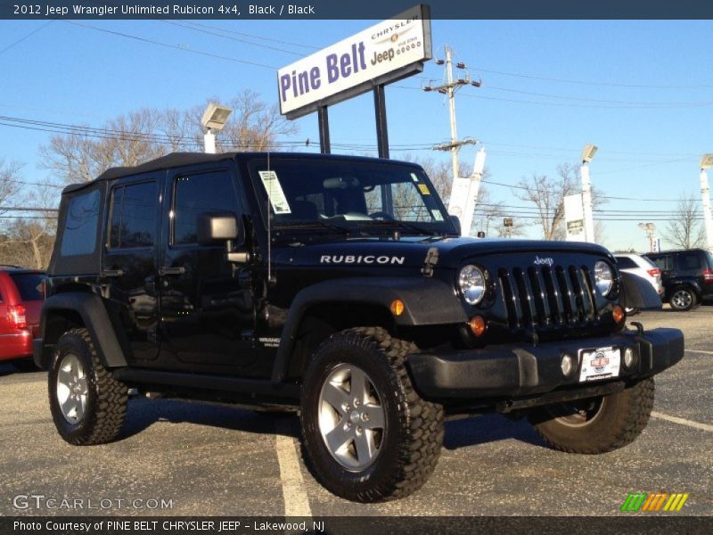 Black / Black 2012 Jeep Wrangler Unlimited Rubicon 4x4