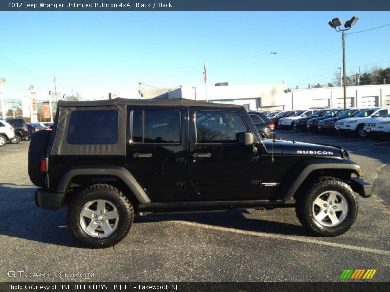 Black / Black 2012 Jeep Wrangler Unlimited Rubicon 4x4