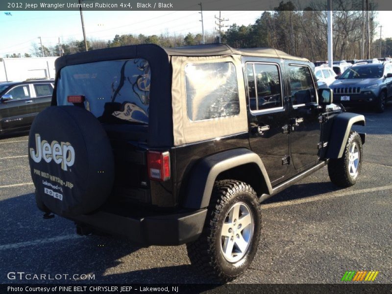 Black / Black 2012 Jeep Wrangler Unlimited Rubicon 4x4