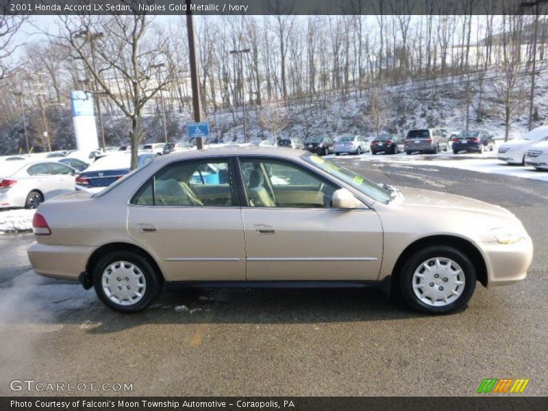 Naples Gold Metallic / Ivory 2001 Honda Accord LX Sedan