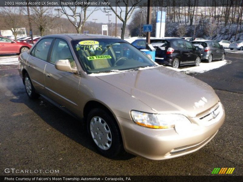 Front 3/4 View of 2001 Accord LX Sedan