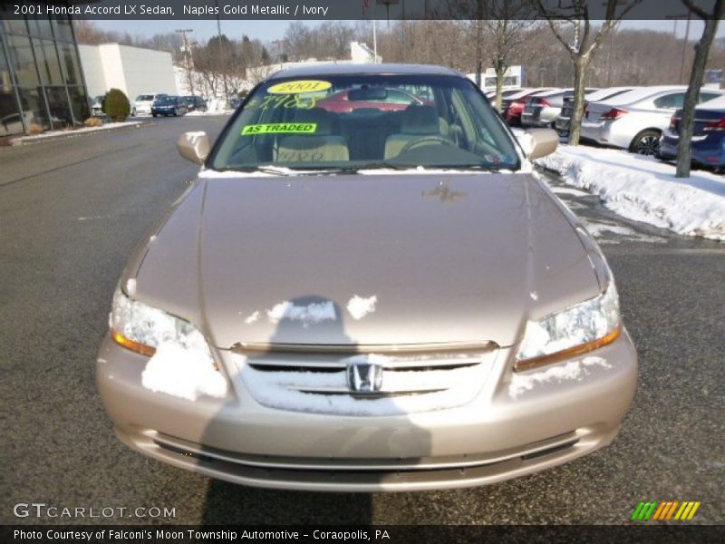 Naples Gold Metallic / Ivory 2001 Honda Accord LX Sedan