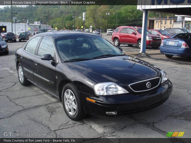 Black / Medium Graphite 2002 Mercury Sable LS Premium Sedan