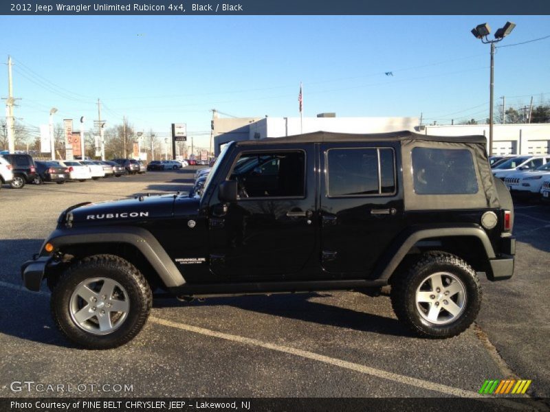 Black / Black 2012 Jeep Wrangler Unlimited Rubicon 4x4