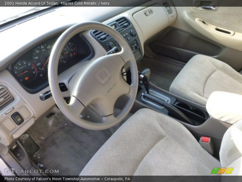 Ivory Interior - 2001 Accord LX Sedan 