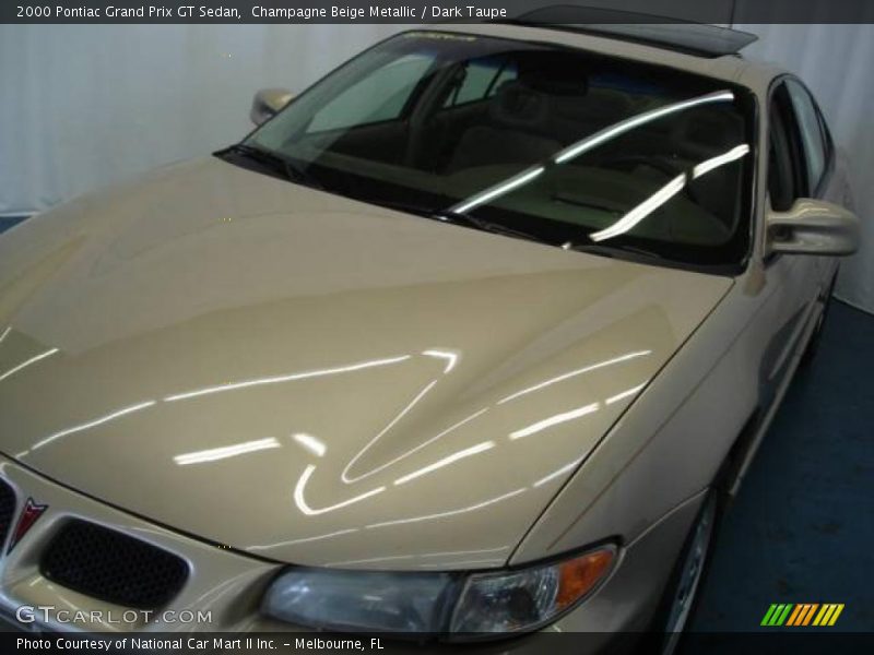 Champagne Beige Metallic / Dark Taupe 2000 Pontiac Grand Prix GT Sedan