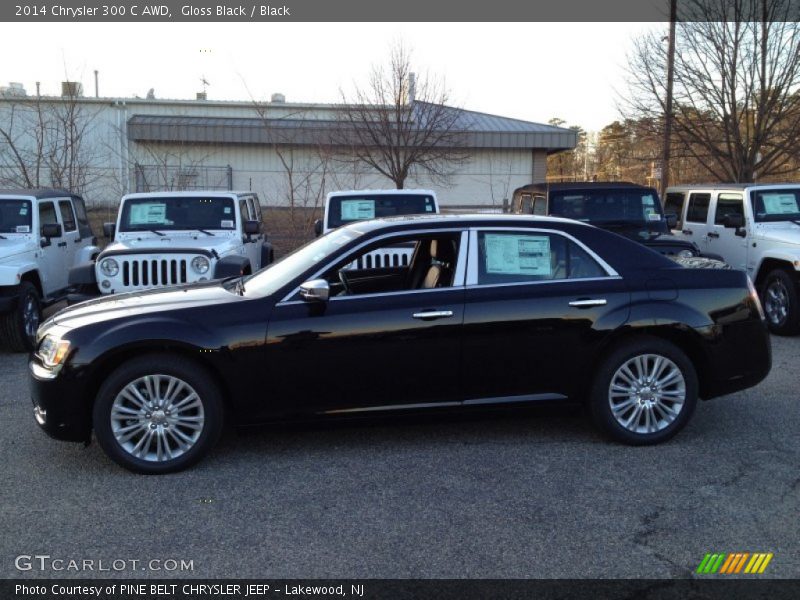 Gloss Black / Black 2014 Chrysler 300 C AWD