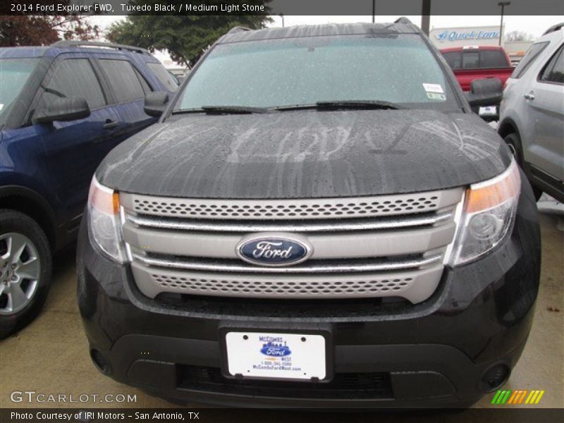 Tuxedo Black / Medium Light Stone 2014 Ford Explorer FWD