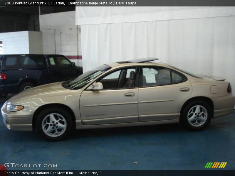 Champagne Beige Metallic / Dark Taupe 2000 Pontiac Grand Prix GT Sedan