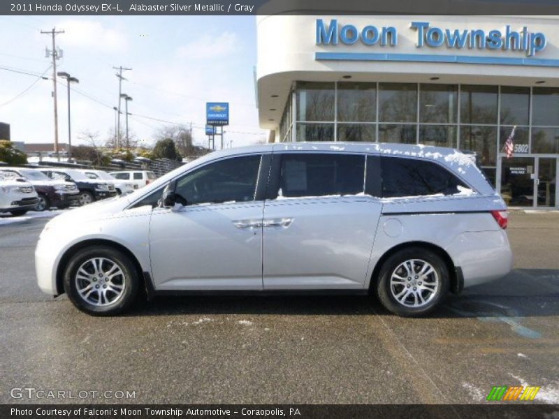 Alabaster Silver Metallic / Gray 2011 Honda Odyssey EX-L