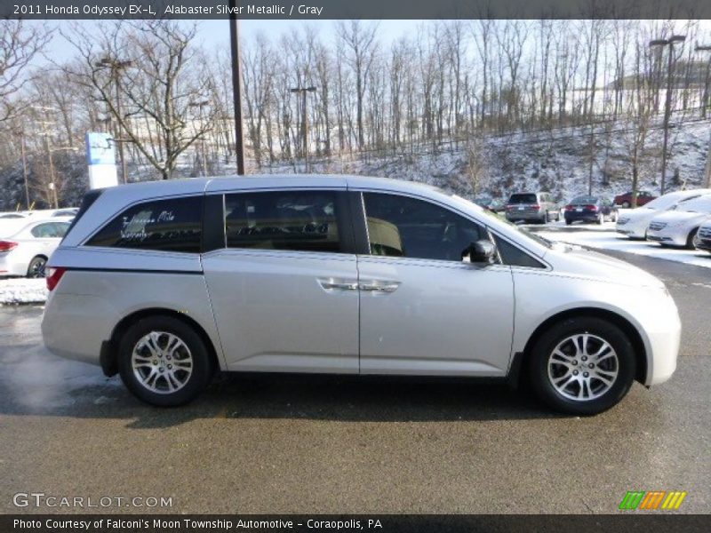 Alabaster Silver Metallic / Gray 2011 Honda Odyssey EX-L