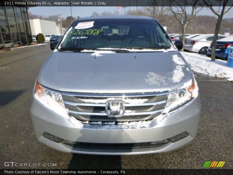 Alabaster Silver Metallic / Gray 2011 Honda Odyssey EX-L