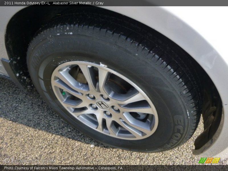 Alabaster Silver Metallic / Gray 2011 Honda Odyssey EX-L