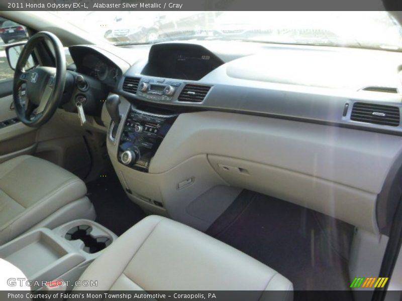 Alabaster Silver Metallic / Gray 2011 Honda Odyssey EX-L