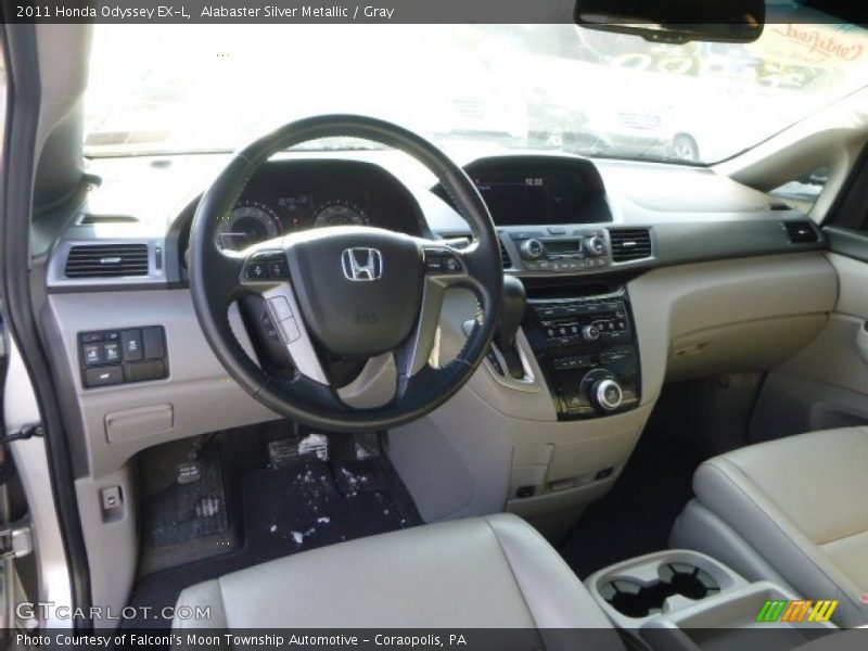 Alabaster Silver Metallic / Gray 2011 Honda Odyssey EX-L