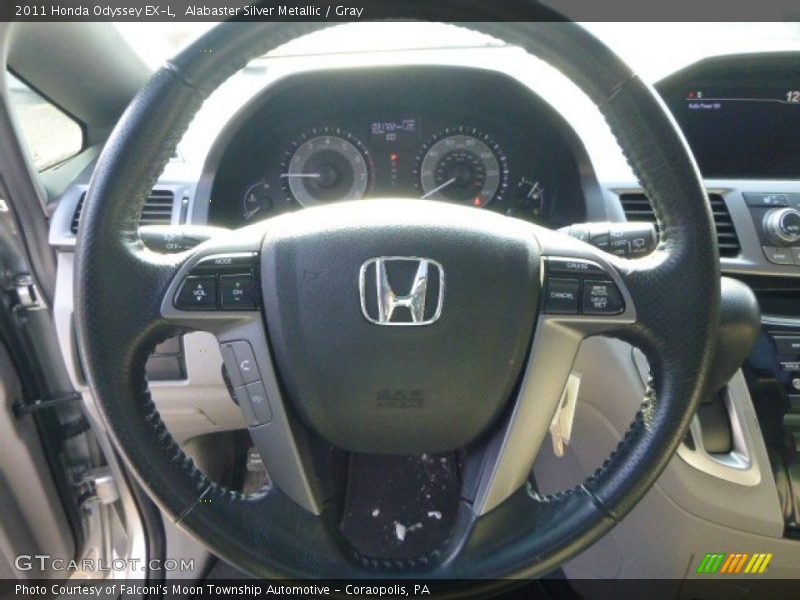 Alabaster Silver Metallic / Gray 2011 Honda Odyssey EX-L